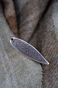 Pictish key pattern strap end based on various finds