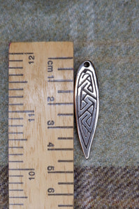 Pictish key pattern strap end based on various finds