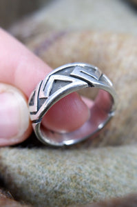 Pictish Key Pattern Ring