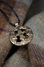 Load image into Gallery viewer, Anglo Saxon raven and fish pendant from Hampshire in bronze