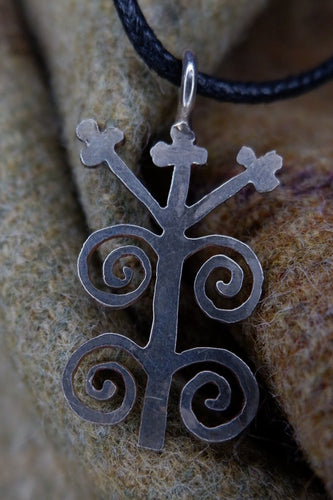 Sterling Silver Pictish Pendant Based on the Rosemarkie Stone Symbol