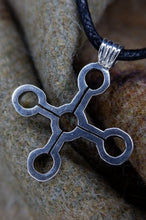 Load image into Gallery viewer, Lindisfarne Sterling Silver Cross