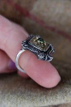 Load image into Gallery viewer, Iona Celtic or Pictish ring in silver and gold plating