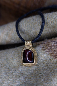 Anglo Saxon Ely Garnet pendant