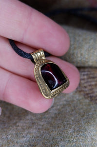 Anglo Saxon Ely Garnet pendant