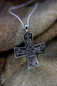 Viking Double Sided Cross Pendant from Taskula, Finland in Bronze or Sterling Silver