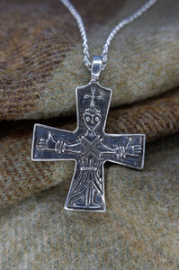 Viking Double Sided Cross Pendant from Taskula, Finland in Bronze or Sterling Silver