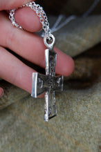 Load image into Gallery viewer, Viking Double Sided Cross Pendant from Taskula, Finland in Bronze or Sterling Silver