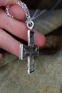 Viking Double Sided Cross Pendant from Taskula, Finland in Bronze or Sterling Silver