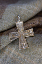 Load image into Gallery viewer, Viking Double Sided Cross Pendant from Taskula, Finland in Bronze or Sterling Silver