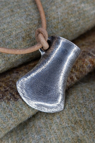 Votive socketed Axe Pendant in Sterling Silver or Bronze