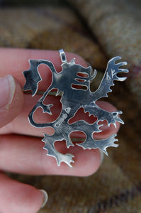 Rampant Lion Pendant - Large