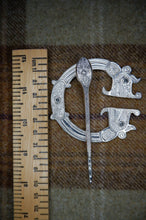 Load image into Gallery viewer, Large Pictish Penannular Brooch - St Ninians Isle Dragon in Silver or Bronze