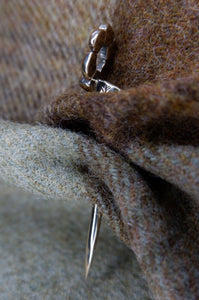Sculptors Cave Rosette Headed Pin in Bronze