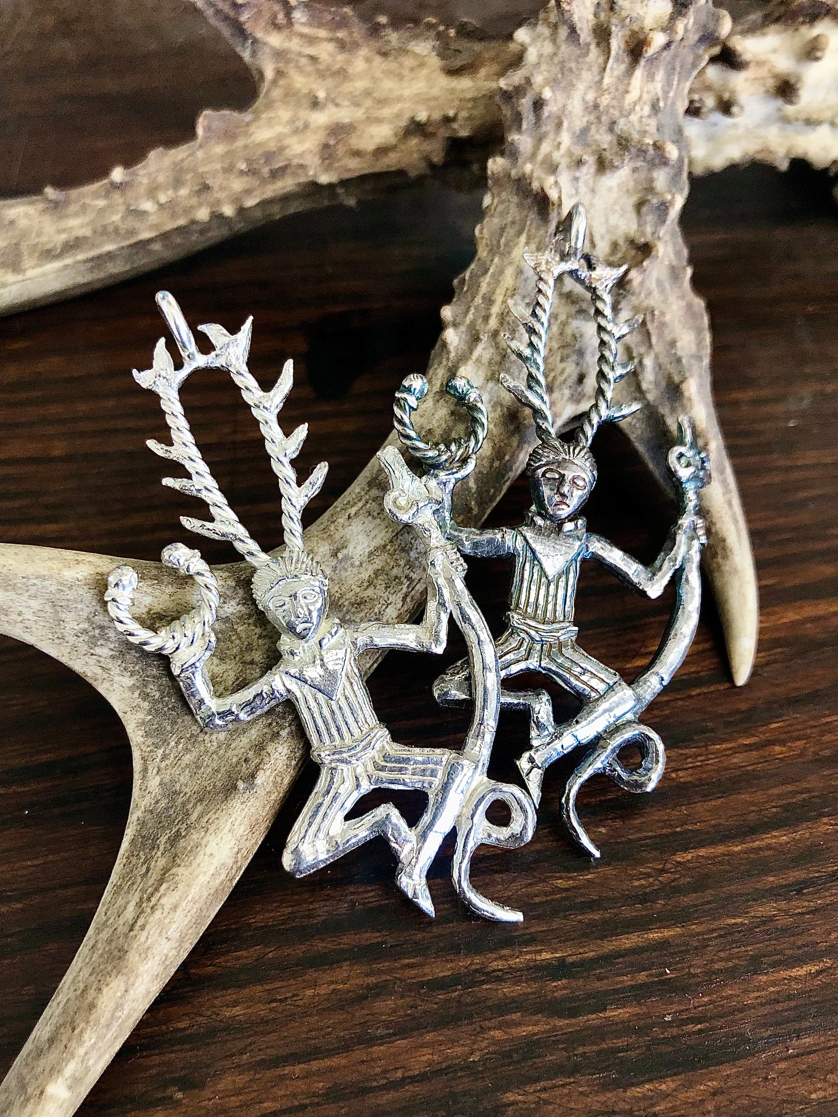 Gundestrup Cauldron Cernunnos Pendant or Brooch