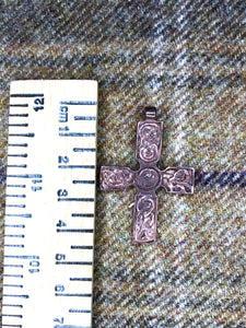 Elgin Cross Pendant in Bronze or Sterling Silver