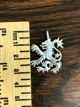 Load image into Gallery viewer, Sterling Silver Rampant Lion (custom order)
