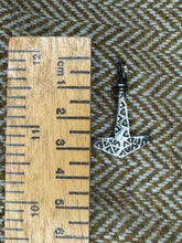 Load image into Gallery viewer, Large Silver Mjolnir with Stamp Details