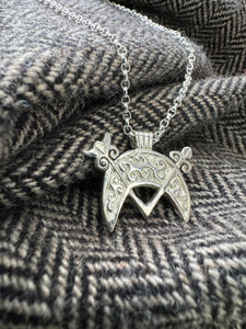 Pictish V-rod and Crescent Pendant from Cairnton