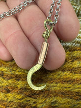 Load image into Gallery viewer, Tiny sickle pendant