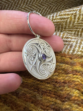 Load image into Gallery viewer, Pictish/Celtic Pendant from the book of Kells with Amethyst