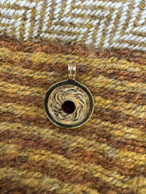 Load image into Gallery viewer, Lakenheath mount gilt silver pendant with garnet
