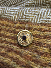 Load image into Gallery viewer, Lakenheath mount gilt silver pendant with garnet