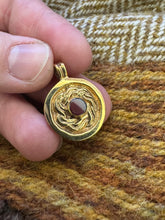 Load image into Gallery viewer, Lakenheath mount gilt silver pendant with garnet