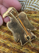 Load image into Gallery viewer, Gold Plated Silver Merovingian Eagle/Raven brooch