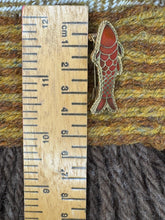 Load image into Gallery viewer, Frankish Fish Brooch in Gold Plated Silver
