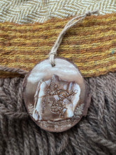 Load image into Gallery viewer, Pictish Brandsbutt Stone Miniature Oil Painting on Wood