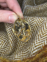 Load image into Gallery viewer, Llyn Cerrig Bach pendant in sheet brass