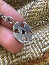 Load image into Gallery viewer, Thirsk style Anglo Saxon cross pendant with Garnet
