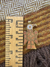Load image into Gallery viewer, Merovingian Eagle/Raven pendant in gold plated bronze