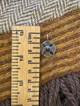 Load image into Gallery viewer, Thirsk style Anglo Saxon cross pendant with Garnet