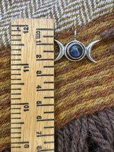 Load image into Gallery viewer, Triple Moon Goddess Pendant with Labradorite