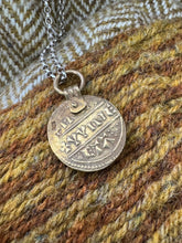Load image into Gallery viewer, Gold Plated fine silver Alfred coin pendant