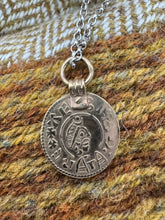 Load image into Gallery viewer, Gold Plated fine silver Alfred coin pendant