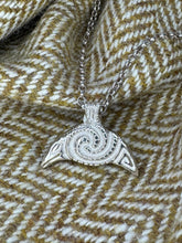 Load image into Gallery viewer, Bizzarre Pictish Raven Lunulae/ Crescent pendant