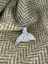Load image into Gallery viewer, Bizzarre Pictish Raven Lunulae/ Crescent pendant