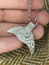 Load image into Gallery viewer, Bizzarre Pictish Raven Lunulae/ Crescent pendant