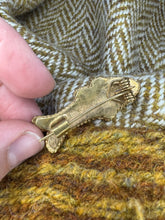 Load image into Gallery viewer, Frankish Fish Brooch in Gold Plated Silver