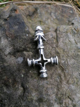 Load image into Gallery viewer, Foss Wolf Cross in Sterling Silver or Bronze