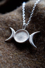 Load image into Gallery viewer, Triple Moon Goddess Pendant