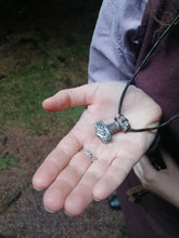 Load image into Gallery viewer, Ödeshög Mjolnir / Thor&#39;s Hammer Pendant in Red Bronze