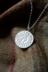 Alfred the Great Hammered Coin Pendant