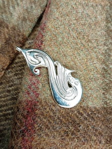 Pictish Style Selkie/Seal Pendant in Sterling Silver