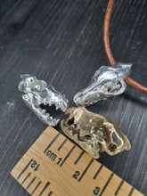 Load image into Gallery viewer, Articulated Wolf Skull pendant