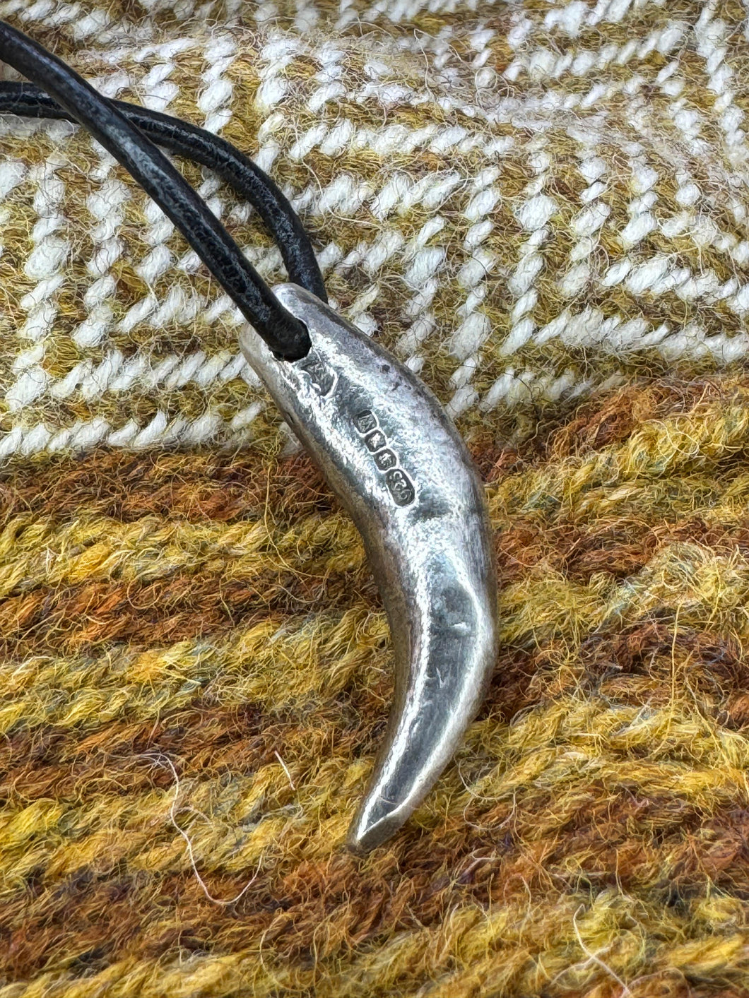 Tooth Pendant in Sterling Silver