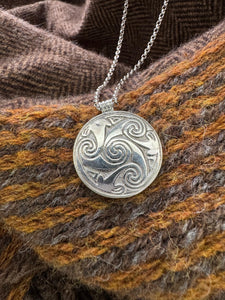 Pictish Brough of Birsay Pendant in Sterling Silver